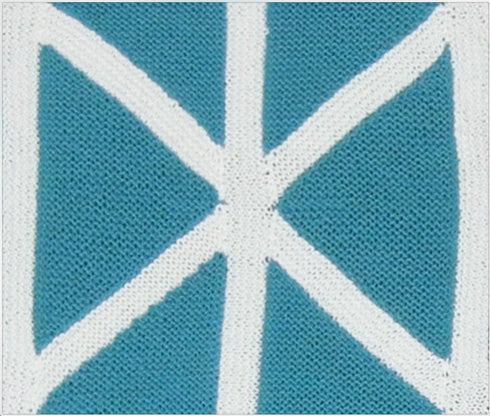 KNITTING PATTERN: Triangle Waves Afghan Pattern (Garter Stitch), modular knitting